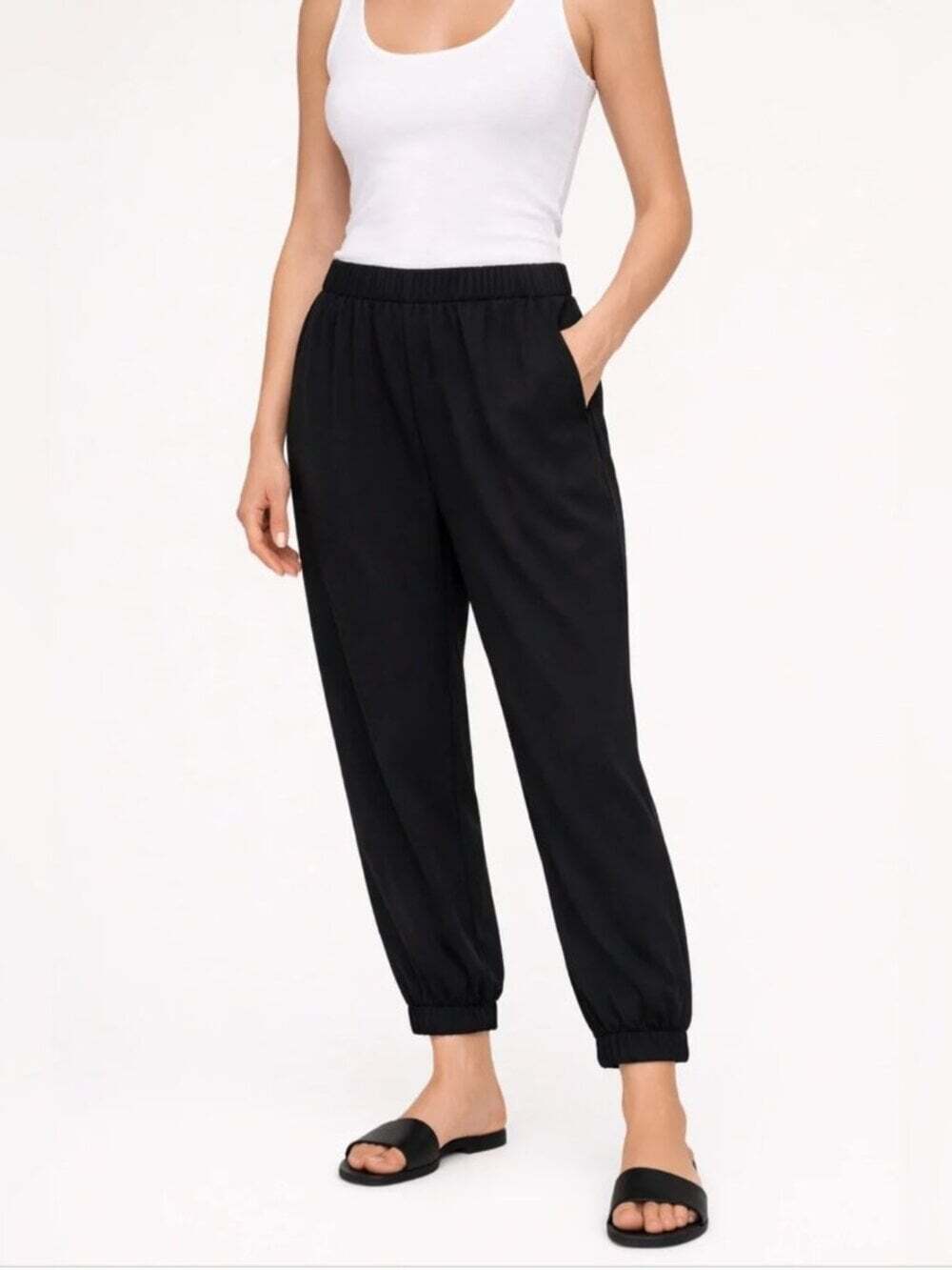 Babaton Black Jogger Dress Pants Size 8